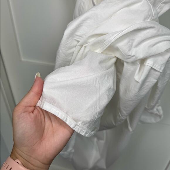 Brandy Melville White Maxi Double Line Dress One Size - Picture 8 of 9